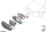 Genuine Bmw X5 X6 F95 F96 Comp. Bracket Front Radar Sensor 51117883386. Fixed Price $66.59.