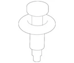Oem New Ford Bumper Screw -W712336-S437. Fixed Price $18.43.