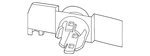Genuine Nissan Parking Aid Sensor Bracket 28533-7LA1B. Fixed Price $40.35.