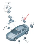 New Audi A5 Right Lane Change Assist Control Unit 8T0907566A. Fixed Price $939.80.